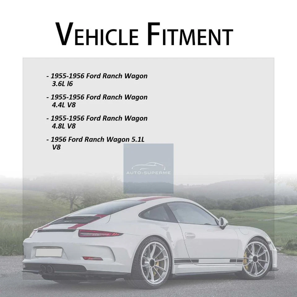 4x Brake Hose Line Front Rear Kit For 1956 Ford Mainline 5.1L - Imagem 3 de 4