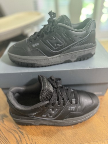 Size 5- New Balance 550 Triple Black (O8) - Picture 2 of 8