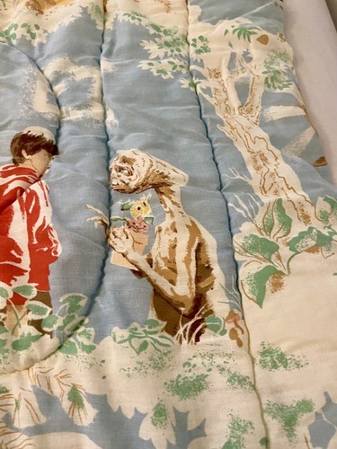 E.T 1982 Universal Studios Comforter 80s Retro Twin Size Extraterrestrial - Picture 8 of 20