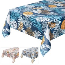 Tovaglia Cucina Antimacchia Palme Moderne Metallizzate Copritavolo Tropicale