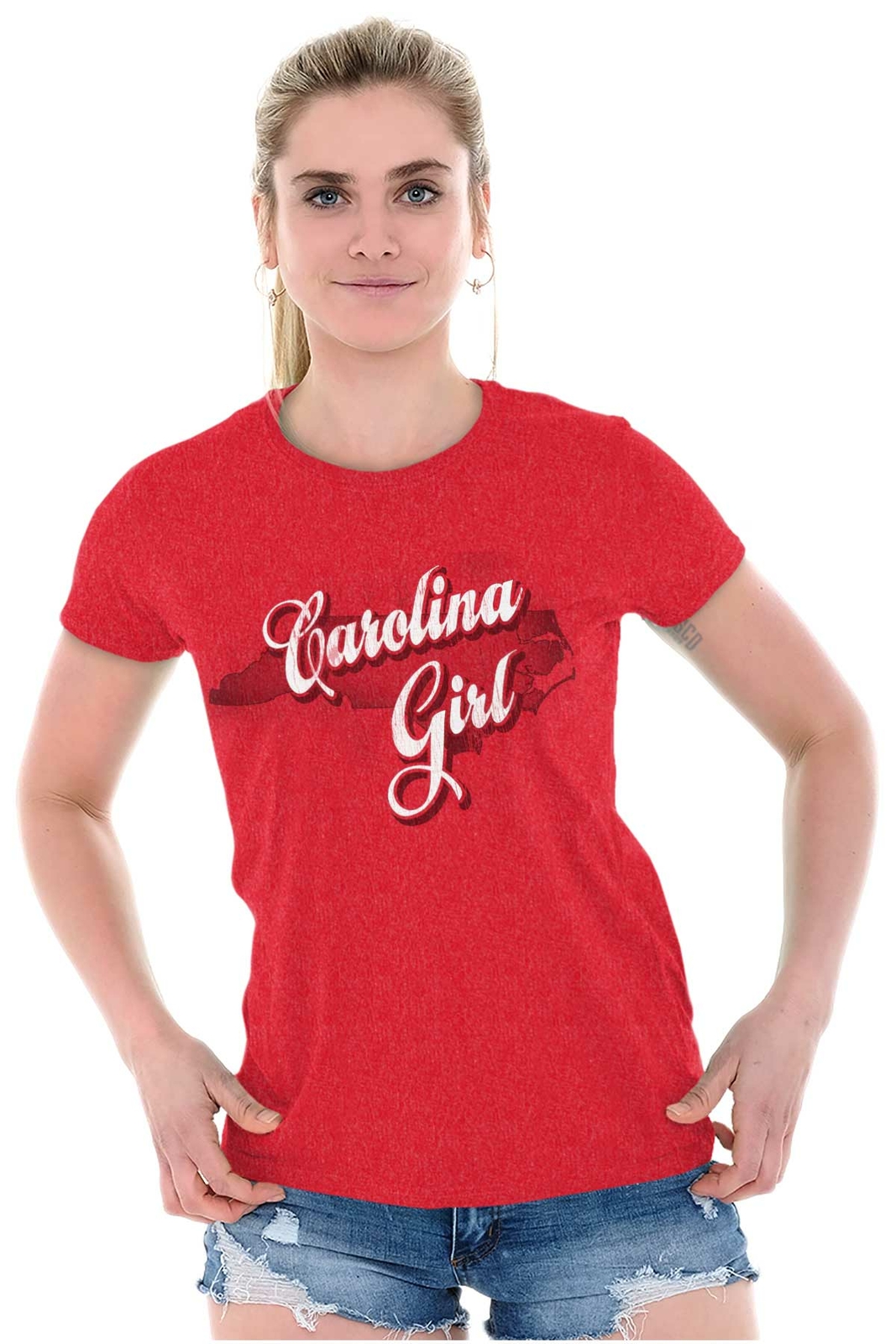 North Carolina Fashion Carolina Girl Trendy Womens Tees Shirts Ladies