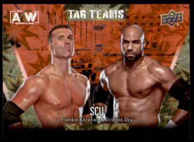 2021 Upper Deck AEW Dynamite Parallel #69 Frankie Kazarian & Scorpio Sky