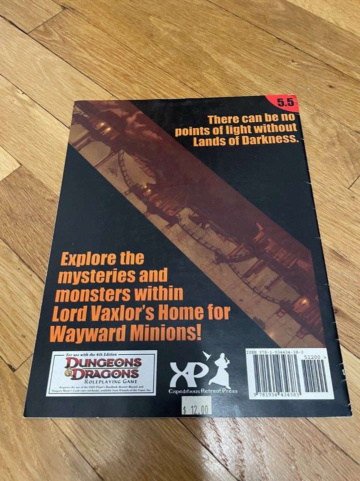 Dungeons & Dragons 4e Lands of Darkness The Home for Wayward Minions eBay