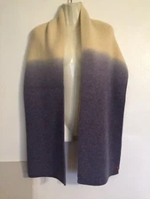Frye & Co Dip Dye Scarf Wrap Cold Weather Blue Scarf New with tags