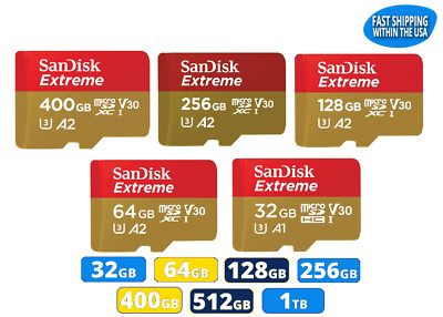 Sandisk Extreme MicroSD Memory Card works with GoPro & More