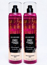 2 Bath  Body Works CHAMPAGNE IN PARIS Fragrance Mist Body Spray 8 oz