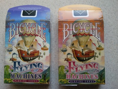 BICYCLE Flying Machines a set of two decks of playing cards spielkarten