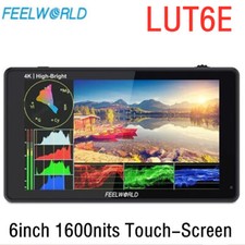 FEELWORLD LUT6E 6" 1600nits HDMI DSLR Camera Field Monitor TouchScreen 1920x1080