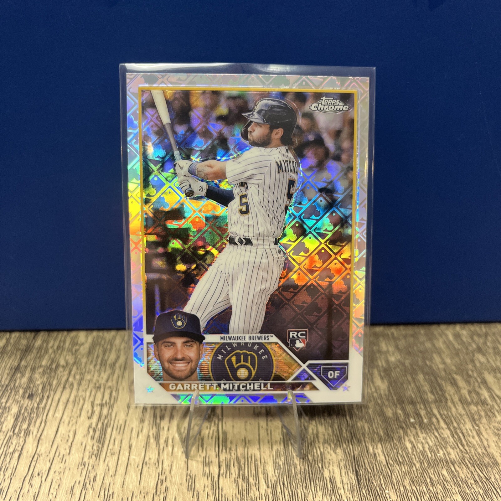 Garrett Mitchell - 2023 Topps Chrome Rookie Card #110 - LOGOFRACTOR RC