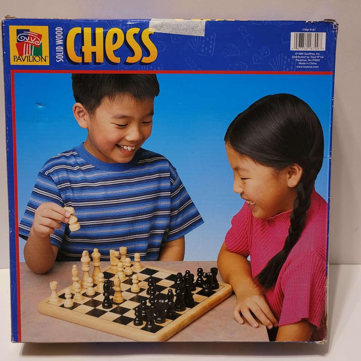Chess! Solid Wood Chess Set, Pavilion for Toys R US, Complete incl