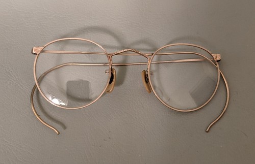 Antique Ornate Detailed AO Ful-Vue 12k Gold Filled Wrap Around Eyeglasses - Picture 9 of 15