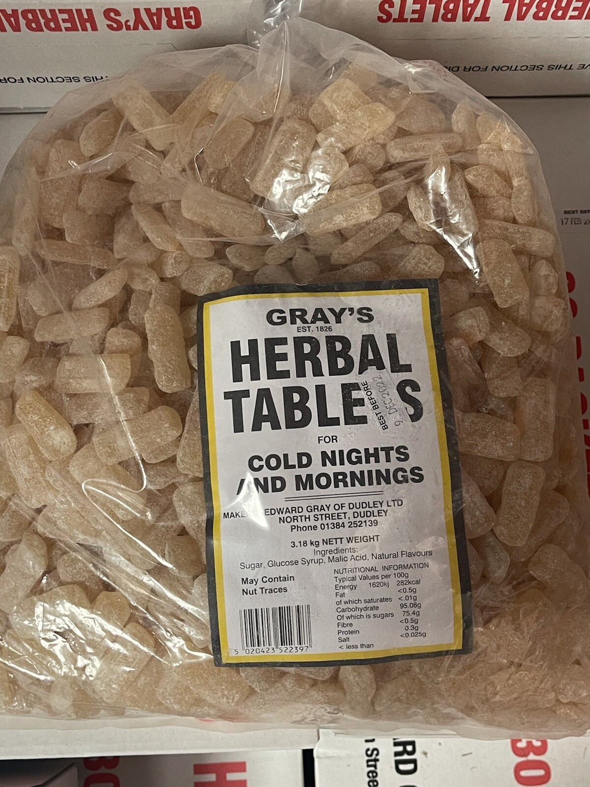 Edward+Grays+of+Dudley+Herbal+Tablets+60g+Traditional+Boiled+Sweets+30+Bags for sale online eBay