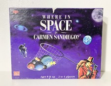 Where in Space is Carmen Sandiego Board Game 1995 Made In The USA. 100%Complete