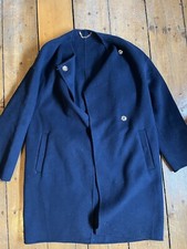 Marella Blue Wool Coat