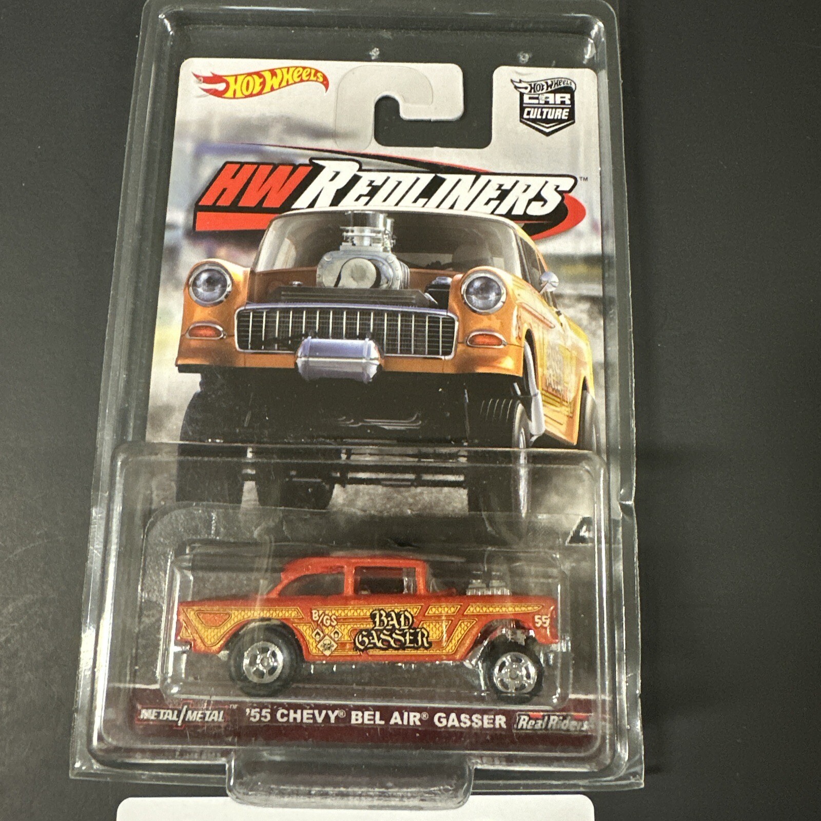Hot Wheels HW Redliners Car Culture 1955 Chevy Bel Air Gasser