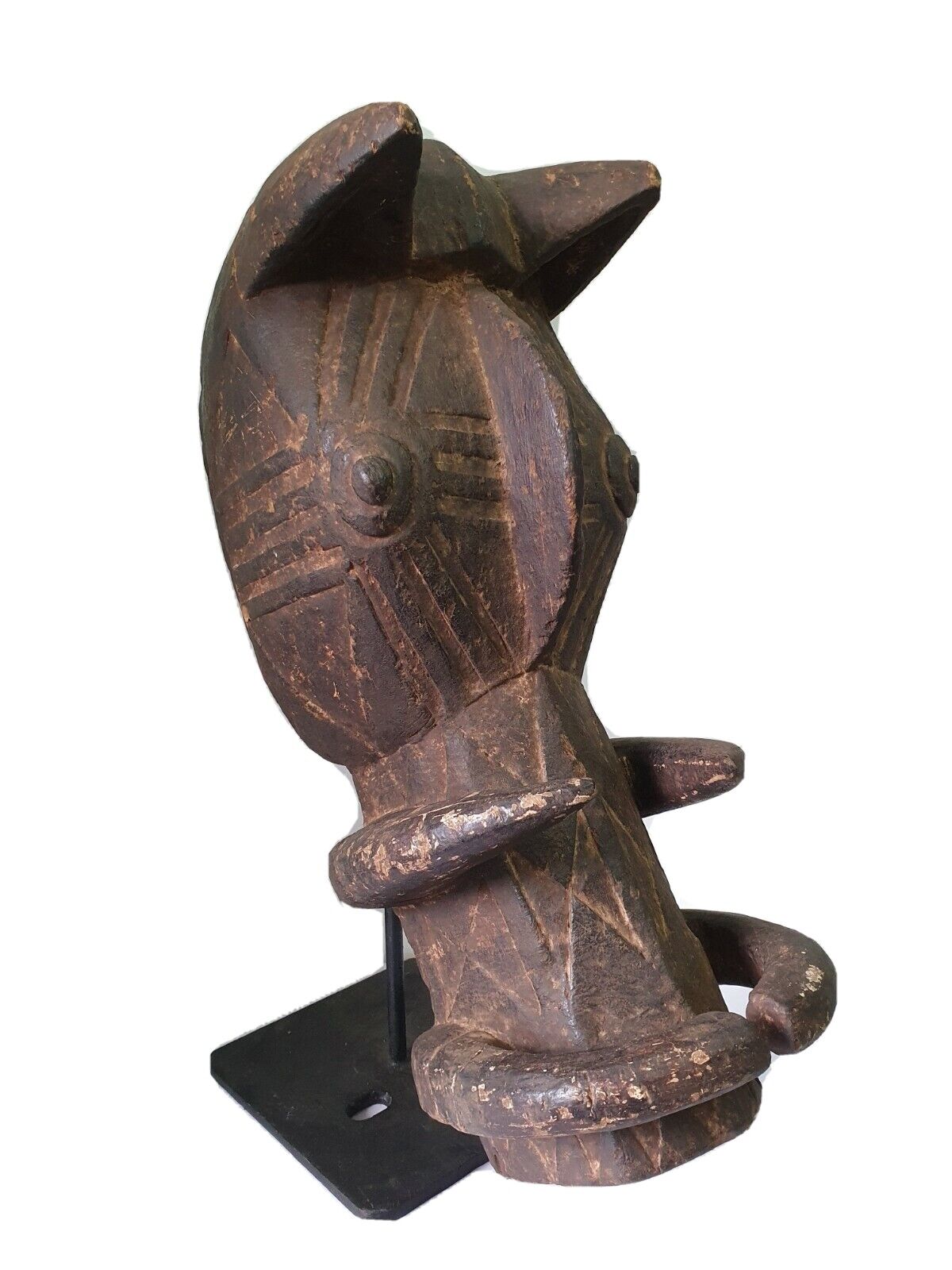 Fine Bwa Warthhog mask. Old, used Tribal example. Burkina Faso.