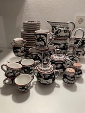 Keramik Geschirr Siena handbemalt Deruta Majolica, Manufaktur Italien