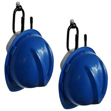 2 Pack Universal over the Seat Hard Hat Rack, Wall Mount Hard Hat Holder Hanger