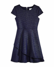 Little Angel by US Angels Girls Cap Sleeve Sparkle Dress Size 4
