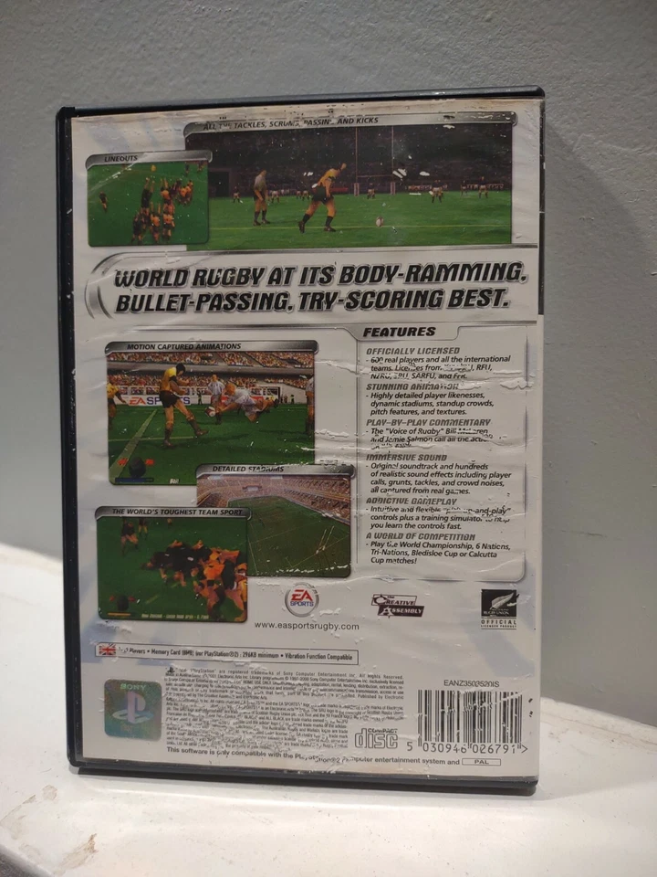 PS2 Rugby Rare New Zealand All Blacks variant CIB PAL EA sports - Image 2 of 3