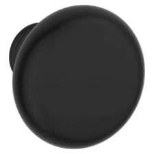 Baldwin 5015-190-MR Classic Pair of Estate Knobs without Rosette Satin Black