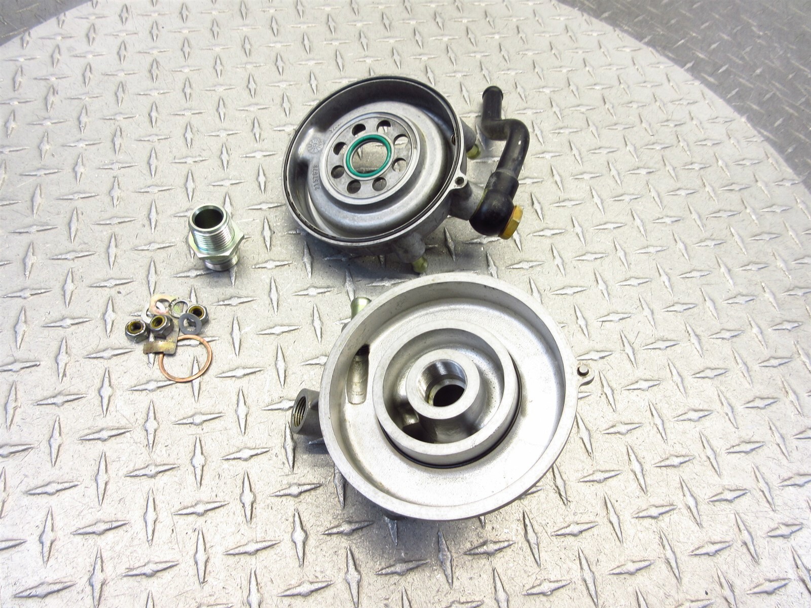 1995 Ferrari 355 F355 Spider Motronic 2.7 Oil Filter Base Plate Housing 157677