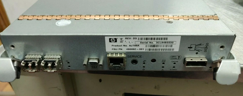 HP AJ798A 490092-001 MSA23000FC StorageWorks Smart Array Controller w/2x SFP - Image 2 of 4