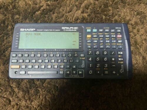 SHARP Pocket computer PC G850V Function Calculator Tested Examined Used  Japan