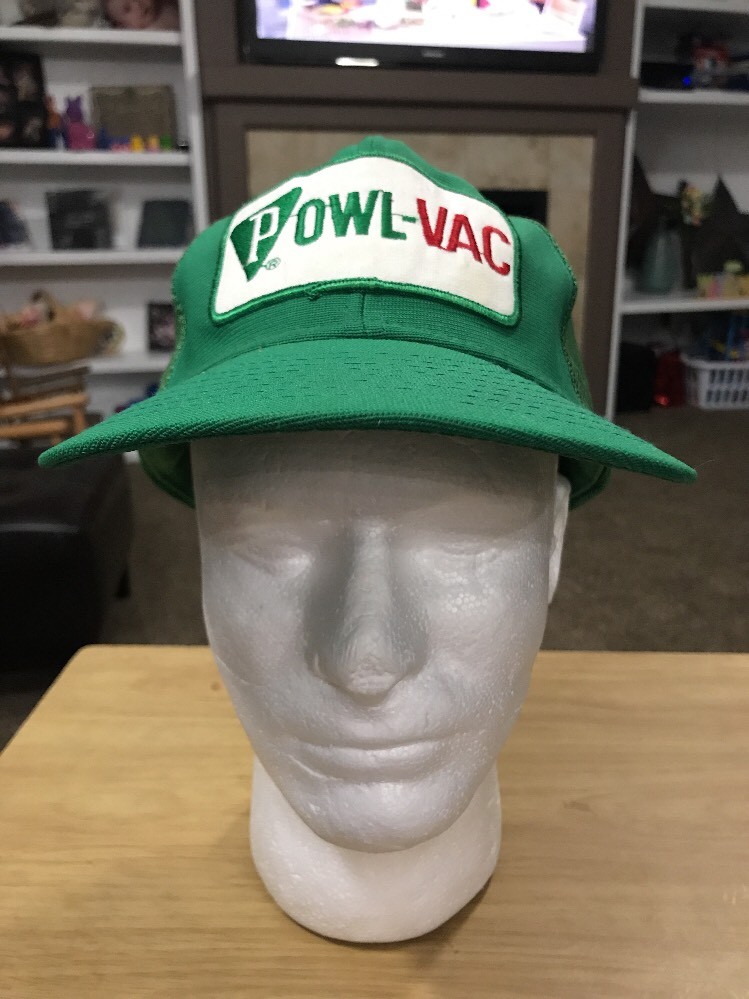 Vintage Powl-Vac Patch Switchgear Green Mesh SnapBack Trucker Hat Baseball Cap