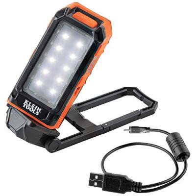 Klein Tools 831078 LED Work Light USB Rechargeable with Built-In Kickstand and C