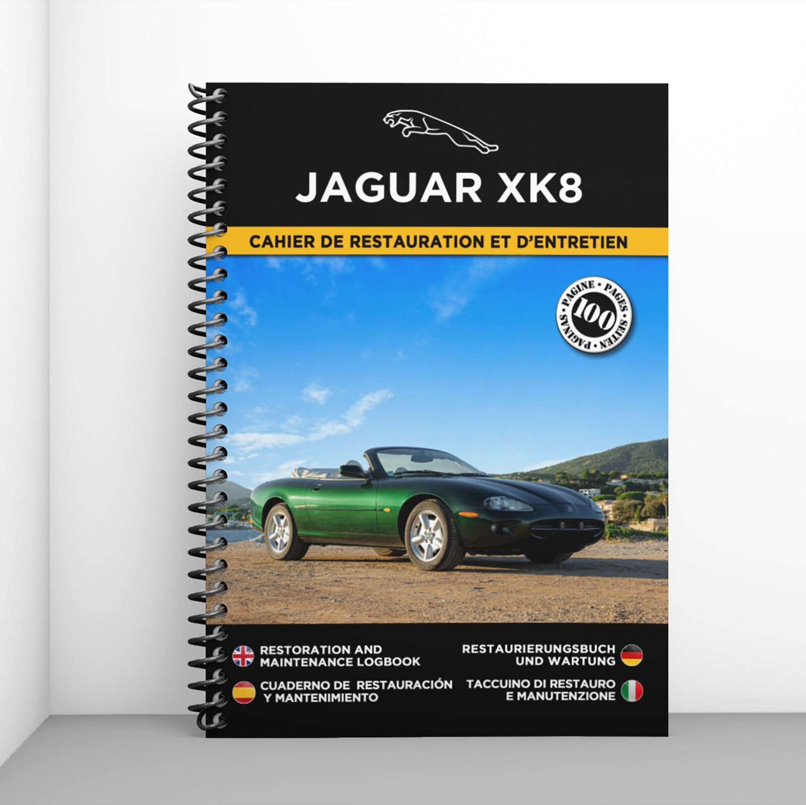 Cahier de restauration Jaguar XK8 livre de suivi d'entretien pour coupé et cabriolet