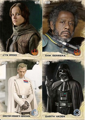 2016 TOPPS STAR WARS ROGUE ONE SET COMPLETE 90 CARD SET WITH WRAPPER