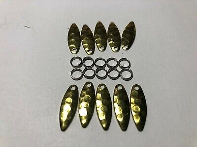 Willowleaf Spinner Fishing  Blades Lures Brass or Nickel  10 or 25  Sizes 3-7