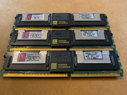 Kingston ValueRAM 3 GB (3 x 1 GB) 1RX8 PC2-5300F CL5 FBDIMM (KVR667D2S8F5/1GI) - Picture 1 of 4