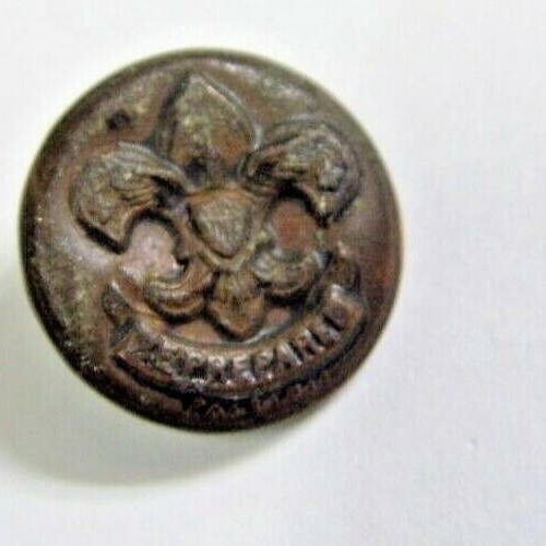 1910s antique original metal sweet orr boy scouts of america button 47829