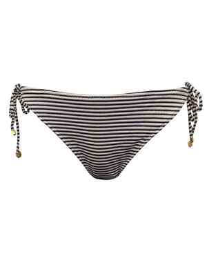 Accessoire Monsoon creme gestreiftes Bikinihöschen zum Binden seitlich Gr. 18 neu