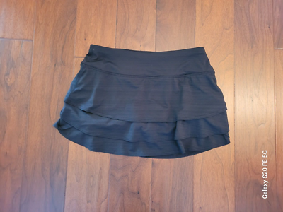 Ensemble jupe de tennis noire avec short intégré, jupe-short extensible