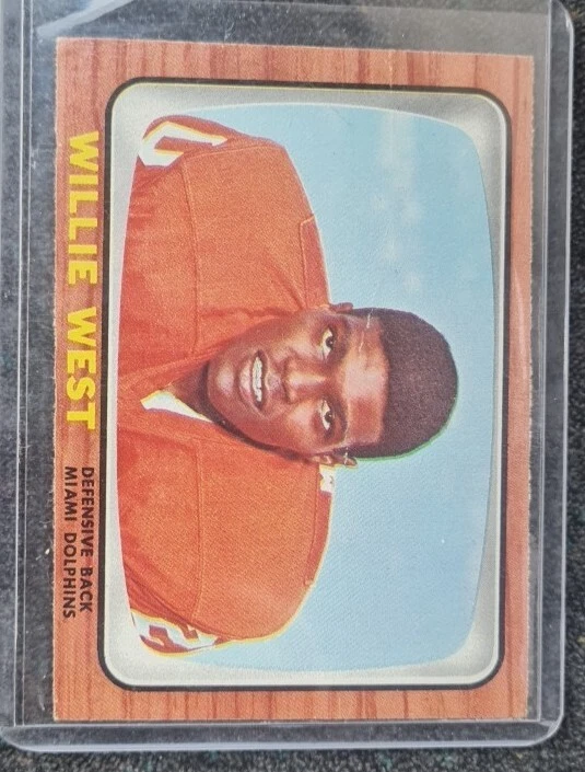 1966 Topps #86 Willie West Miami Dolphins Rookie