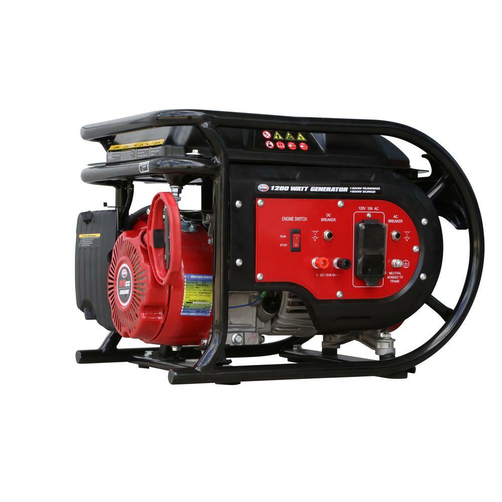 1600-Watt Manual Start Gasoline Powered Portable Generator | Portable