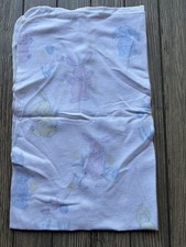 Vintage Pastel Pink Green Blue Bunnies Bunny Baby Receiving Blanket 38  x 23.5  