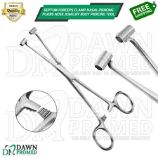 Septum Forceps Clamp Nasal Piercing Pliers Nose Jewelry Body Piercing Tools