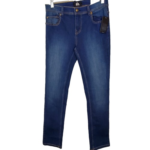 エクセレント QUIKSILVER 205617 SIZE 24 SLIM STRAIGHT FIT BOYS BLUE JEANS ~ | eBay