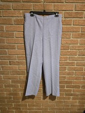 Alfred Dunner Women's Pants Size 12 Short Lilac Back Elastic Pockets NWT