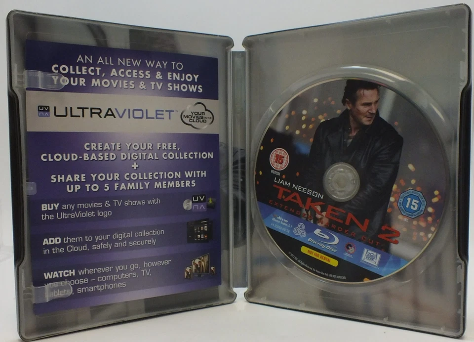 Taken 2 (2013) Extended Harder Cut Steelbook Blu-ray Movie Film - No Slip Cover - Image 3 of 3