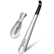 Metal Shoe Horn: Long Handle ShoeHorn for Seniors Men Women and Kids - Shoeho...