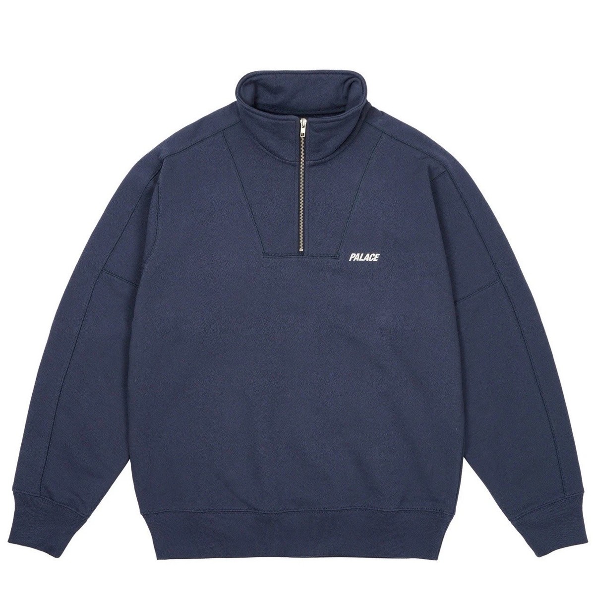 Palace P Funnel Quarter Zip Sweatshirt Navy Men's Size XL