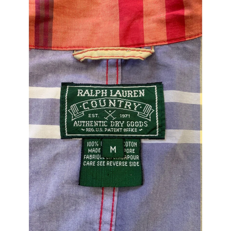 Chaqueta corta Polo Ralph Lauren Country para mujer mediana retazos a cuadros Foto 3 de 4