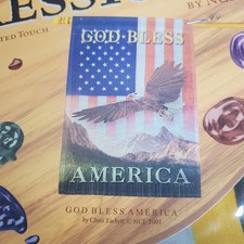 GOD BLESS AMERICA Garden Flag 28"x40" Vertical Hanging NEW
