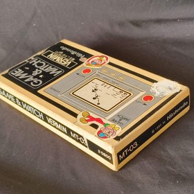 Vintage Nintendo Game & Watch VERMIN wide Screen, Manual, Box set, Japan Working