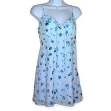 New Wild Fable Sleeveless Floral Dress Blue English Roses Cottagecore Smocked S